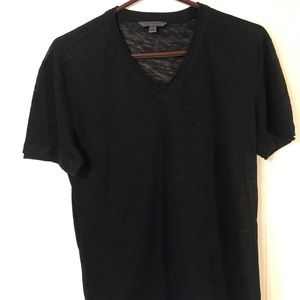 John Varvatos Collection Linen V-Neck
